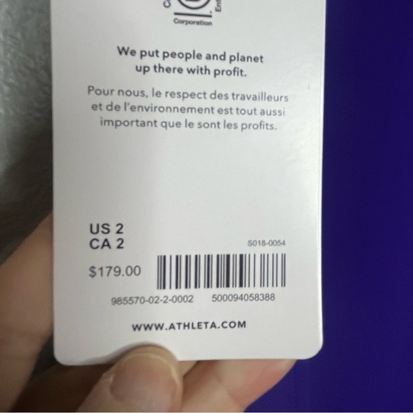 Athleta Glacier Snow Skinny Pants Women 2 Purple Zip Pockets Outdoor Slim Taper - Picture 7 of 7